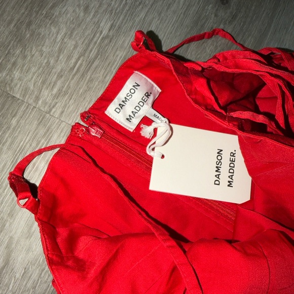 Damson Madder Red Angelina Midi Dress - Picture 13 of 16